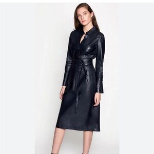 Equipment Orelie Leather Dress